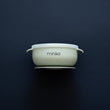 Load image into Gallery viewer, Silicone suction bowl with lid - sage