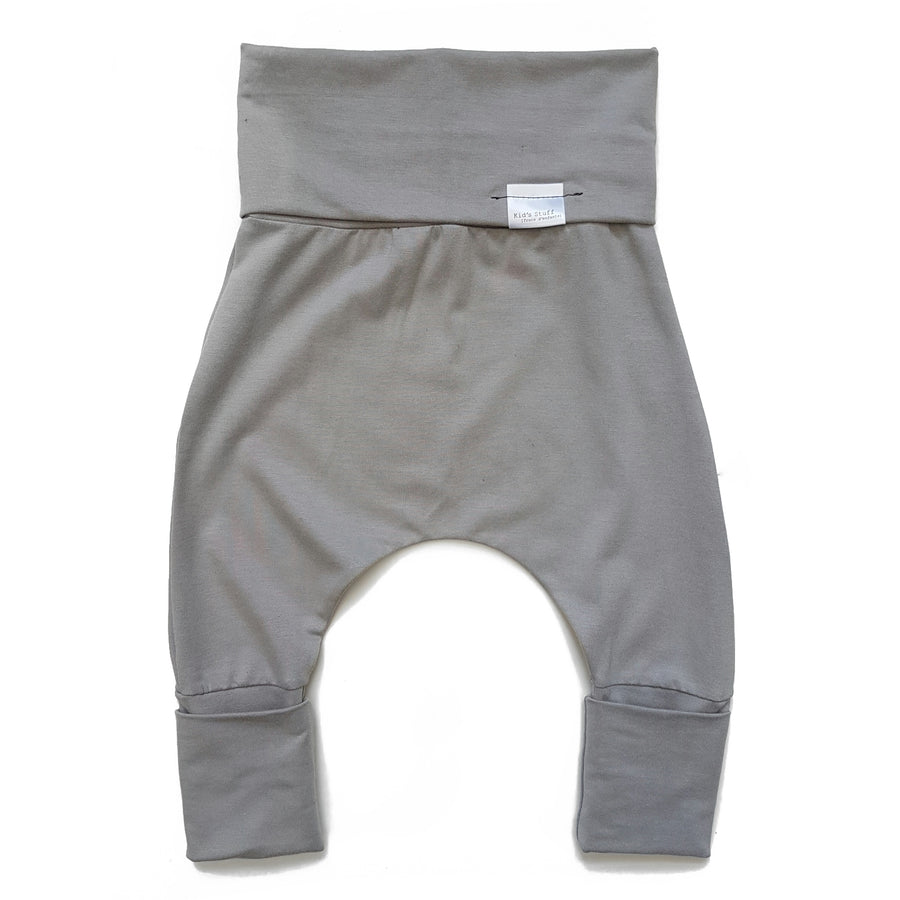 Grow with me harem pants - taupe - made in Canada