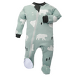 Load image into Gallery viewer, 2-Zipper Organic Pyjama - Be Beary Quiet