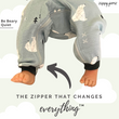 Load image into Gallery viewer, 2-Zipper Organic Pyjama - Be Beary Quiet