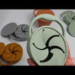 Load and play video in Gallery viewer, Silicone collapsible snack containers