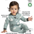 Load image into Gallery viewer, 2-Zipper Organic Pyjama - Be Beary Quiet
