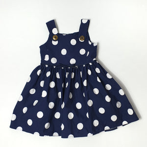 Polka Dot dress with lining 6-9M (Pre-loved)