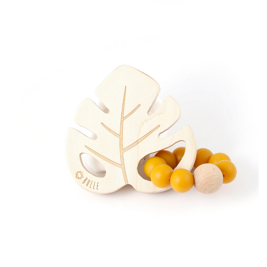 Leaf Rattle - Dijon - Made in Canada