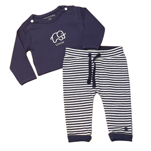 Organic 2-piece Outfit for Baby - Navy