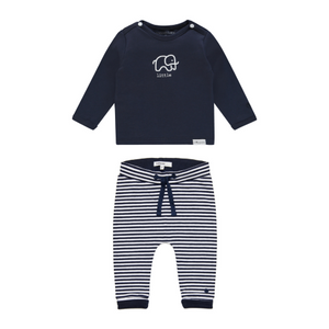 Organic 2-piece Outfit for Baby - Navy