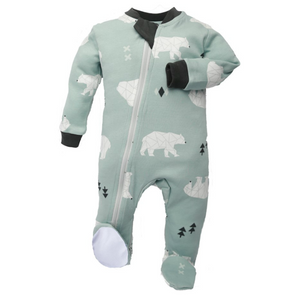 2-Zipper Organic Pyjama - Be Beary Quiet