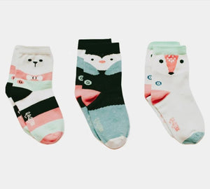 Organic Cotton Socks (3 Pairs) - Arctic